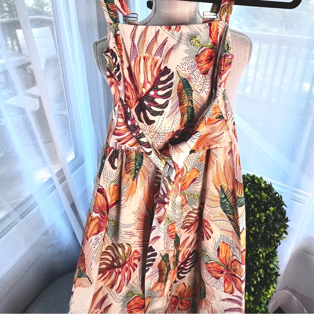 Shore Lima Jumpsuit Tropical and Beige Size Small - Picture 7 of 17